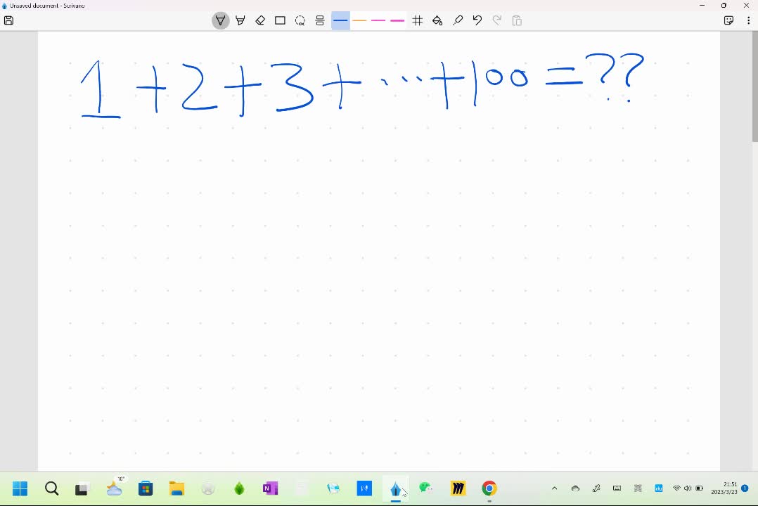 1+2+3+…+100=?? 的引导式教学方法示例
